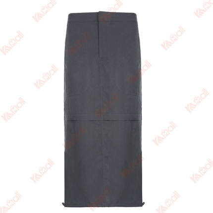 vintage pencil woven gray skirt